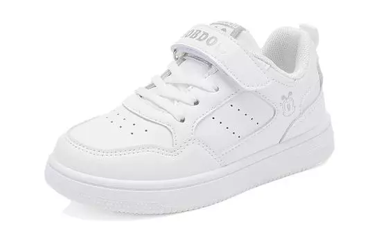 Кроссовки BOBDOG Kids Skateboarding Shoes Kids Low-top, белый
