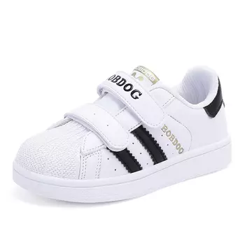 Кроссовки BOBDOG Kids Skateboarding Shoes Kids Low-top, белый/синий