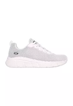 Кроссовки Bobs Sport B Flex Visionary Essence, легкие, на шнуровке, женские SKECHERS, цвет White Knit
