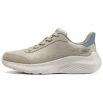 Кроссовки BOBS SQUAD WAVES мужские с низким верхом цвета хаки и зеленого цвета Skechers