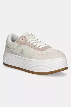 Кроссовки Bold Flat Flow Lace Mix Calvin Klein Jeans, бежевый