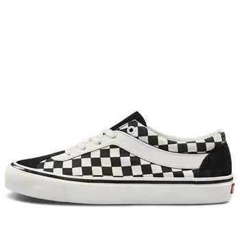Кроссовки bold ni checkerboard 'black marshmallow' Vans, черный