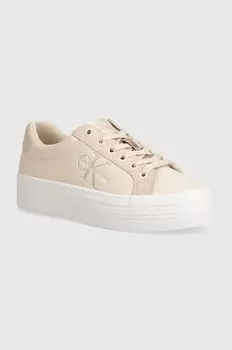 Кроссовки BOLD VULC FLATF LOW MIX ML MTR Calvin Klein Jeans, бежевый