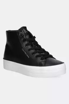 Кроссовки BOLD VULC FLATF MID LTH IN Calvin Klein Jeans, черный