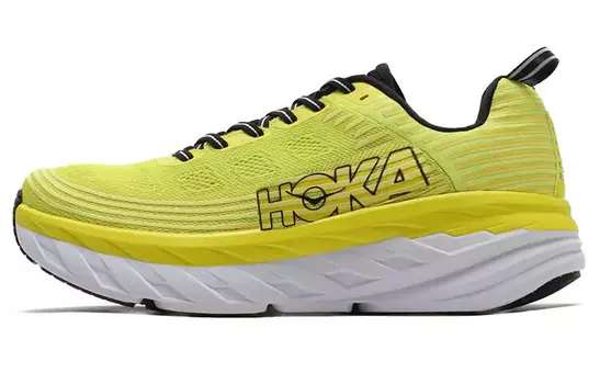 Кроссовки Bondi 6 мужские низкие желтые Hoka One One