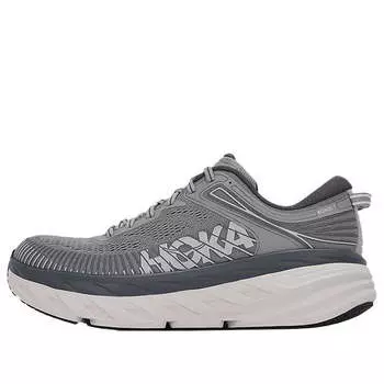 Кроссовки bondi 7 2e wide 'wild dove' Hoka One One, серый