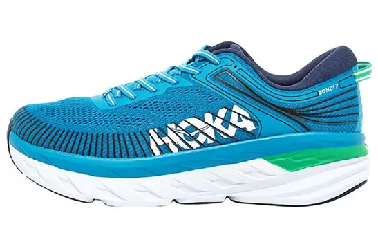 Кроссовки Bondi 7 мужские низкие сине-зеленые Hoka One One