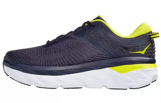 Кроссовки Bondi 7 мужские с низким верхом, синие/желтые Hoka One One