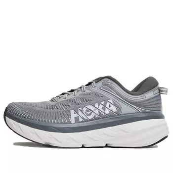 Кроссовки bondi 7 'wild dove' Hoka One One, серый