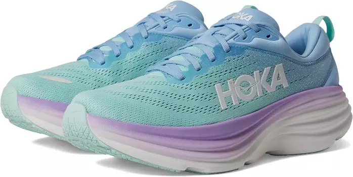 Кроссовки Bondi 8 Hoka, голубой/фиолетовый
