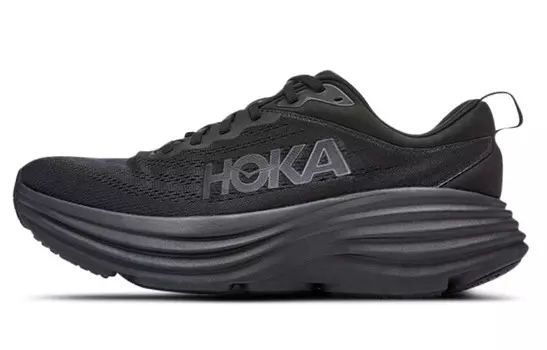 Кроссовки Bondi 8 мужские низкие черные Hoka One One