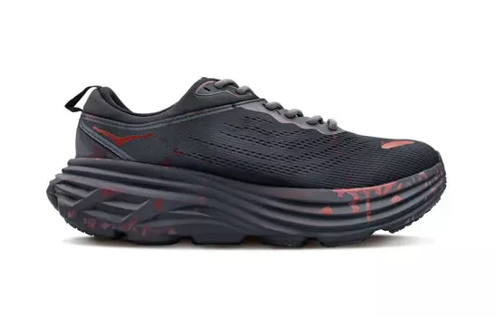 Кроссовки Bondi 8 мужские низкие красный Hoka One One