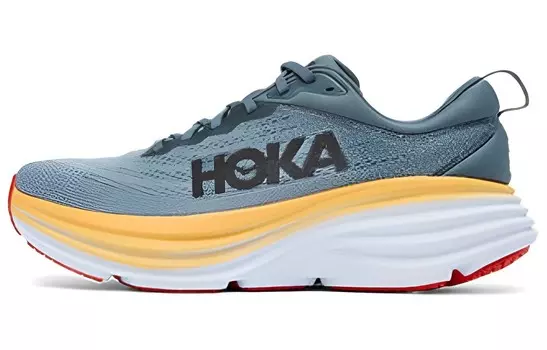 Кроссовки Bondi 8 мужские низкие синие/черные Hoka One One