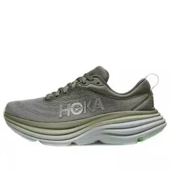 Кроссовки bondi 8 'olive haze mercury' Hoka One One, зеленый