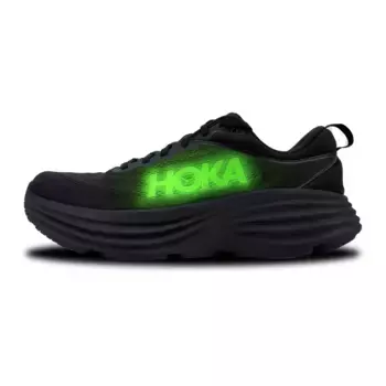 Кроссовки Bondi 8 женские с низким верхом, черные/зеленые Hoka One One