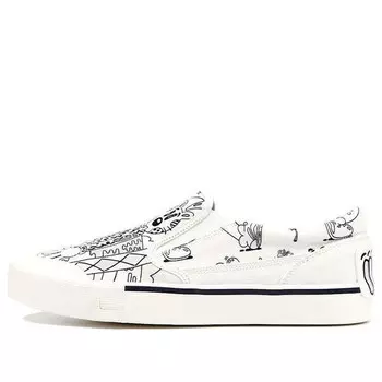 Кроссовки Boogle x Steven Harrington, скейт-кроссовки Li-Ning, белый