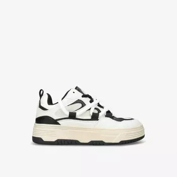 Кроссовки Boomer с сетчатыми вставками и кожаными вставками, с низким верхом Steve Madden, черный