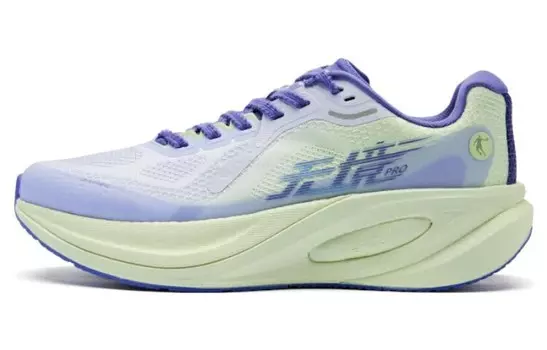 Кроссовки Borderless PRO для бега мужские с низким верхом фиолетово-зеленый Qiaodan