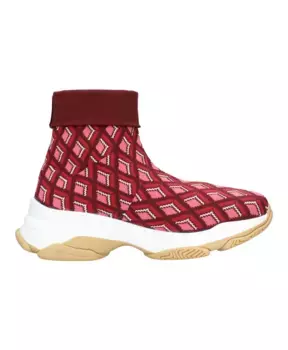 Кроссовки бордо Maliparmi, красный