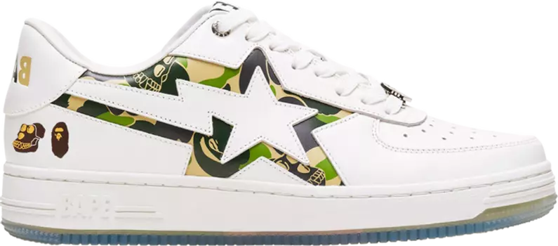 Кроссовки Bored Ape Yacht Club x Wmns Bapesta 2 'White Green Camo', белый