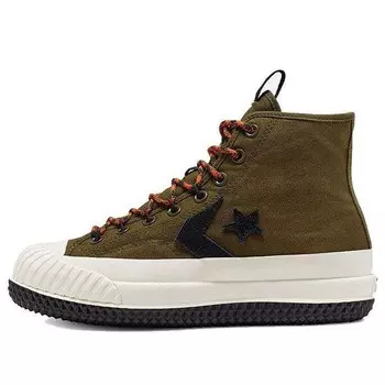 Кроссовки bosey mc hi surplus olive 'green white' Converse, зеленый