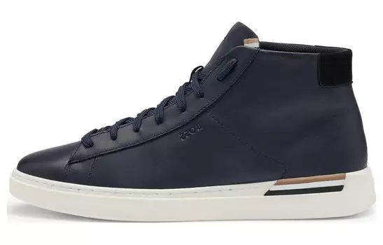 Кроссовки BOSS Clint Hi-top Sneakers, темно-синий