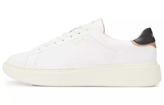 Кроссовки BOSS Logo-debossed Sneakers, белый