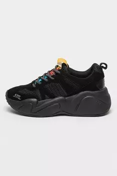 Кроссовки Bounce на танкетке с замшей Steve Madden, черный