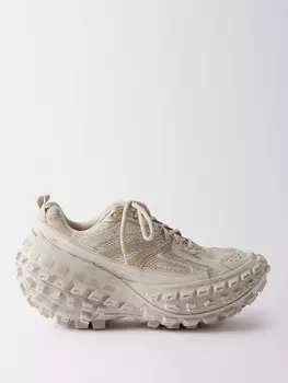 Кроссовки bouncer на массивной подошве Balenciaga, бежевый