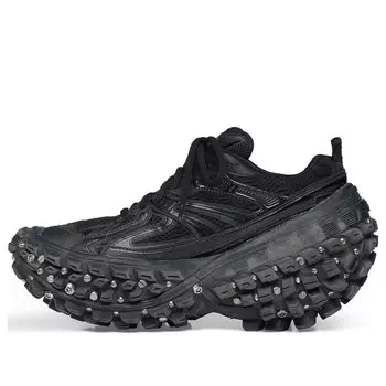 Кроссовки bouncer screw sneakers 'black mesh and nylon' Balenciaga, черный