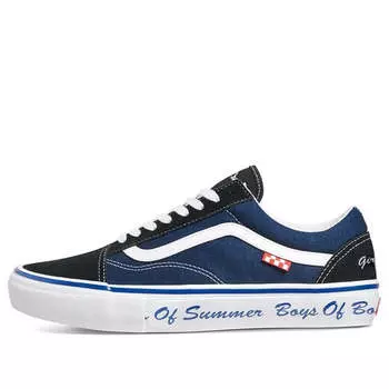 Кроссовки boys of summer x old skool black/blue Vans, черный