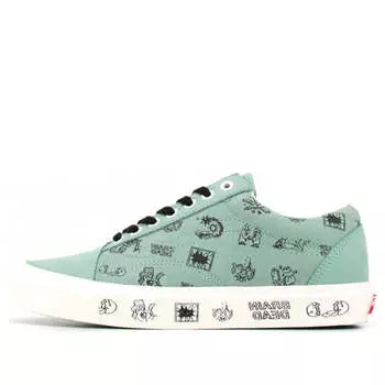 Кроссовки brain dead x old skool lx 'granite green' Vans, зеленый