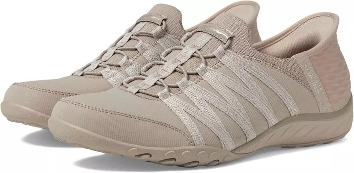 Кроссовки Breathe Easy - Roll With Me Hands Free Slip-Ins SKECHERS, серо-коричневый