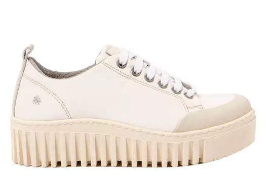 Кроссовки Brighton на танкетке Art, белый