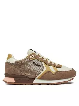 Кроссовки Brit Sequins W Pepe Jeans, бежевый