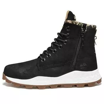 Кроссовки brooklyn side zip boot 'black' Timberland, черный
