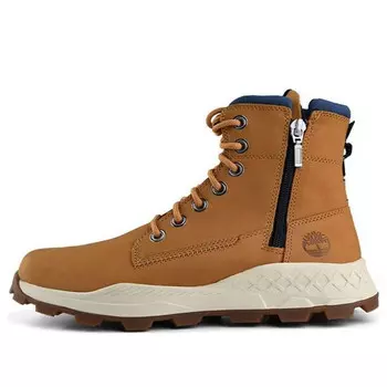 Кроссовки brooklyn side zip boot 'wheat nubuck' Timberland, белый