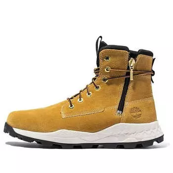 Кроссовки brooklyn side zip boot 'wheat nubuck with camo' Timberland, желтый