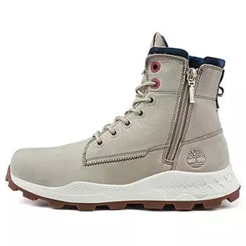 Кроссовки brooklyn side zip boots 'beige nubuck' Timberland, бежевый