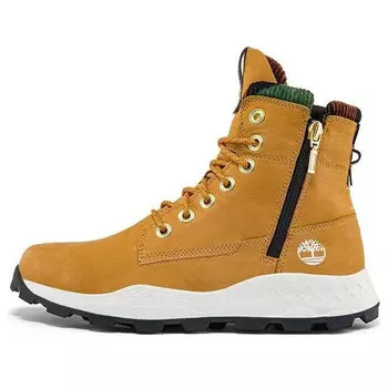 Кроссовки brooklyn side zip sneaker wide fit boot 'wheat nubuck with camouflage' Timberland, желтый