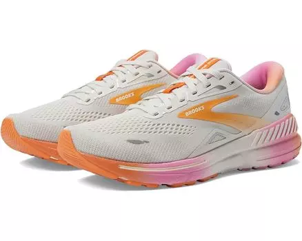 Кроссовки Brooks Adrenaline GTS 23, цвет White Sand/Sunset/Fuchsia
