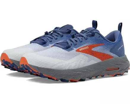 Кроссовки Brooks Cascadia 17, цвет Blue/Navy/Firecracker