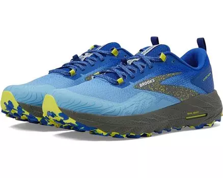 Кроссовки Brooks Cascadia 17, цвет Blue/Surf The Web/Sulphur