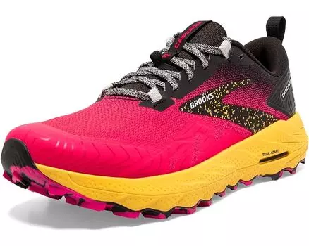 Кроссовки Brooks Cascadia 17, цвет Diva Pink/Black/Lemon Chrome