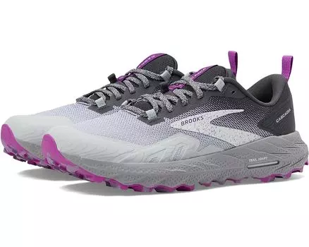 Кроссовки Brooks Cascadia 17, цвет Oyster/Blackened Pearl/Purple