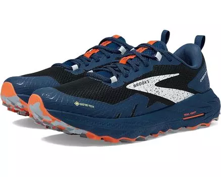 Кроссовки Brooks Cascadia 17 GTX, цвет Black/Blue/Firecracker