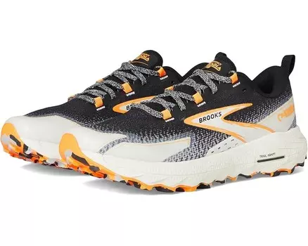 Кроссовки Brooks Cascadia 18, цвет Black/Blue Wash/Orange