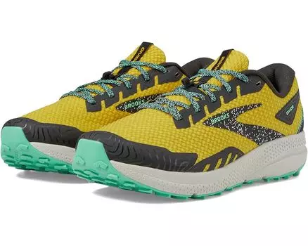 Кроссовки Brooks Divide 4, цвет Lemon Chrome/Black/Spring Bud