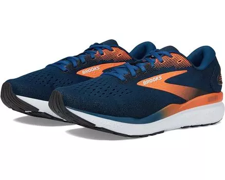Кроссовки Brooks Ghost 16, цвет Blue Opal/Black/Nasturtium