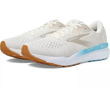 Кроссовки Brooks Ghost 16, цвет Coconut/Chateau Grey/Blue